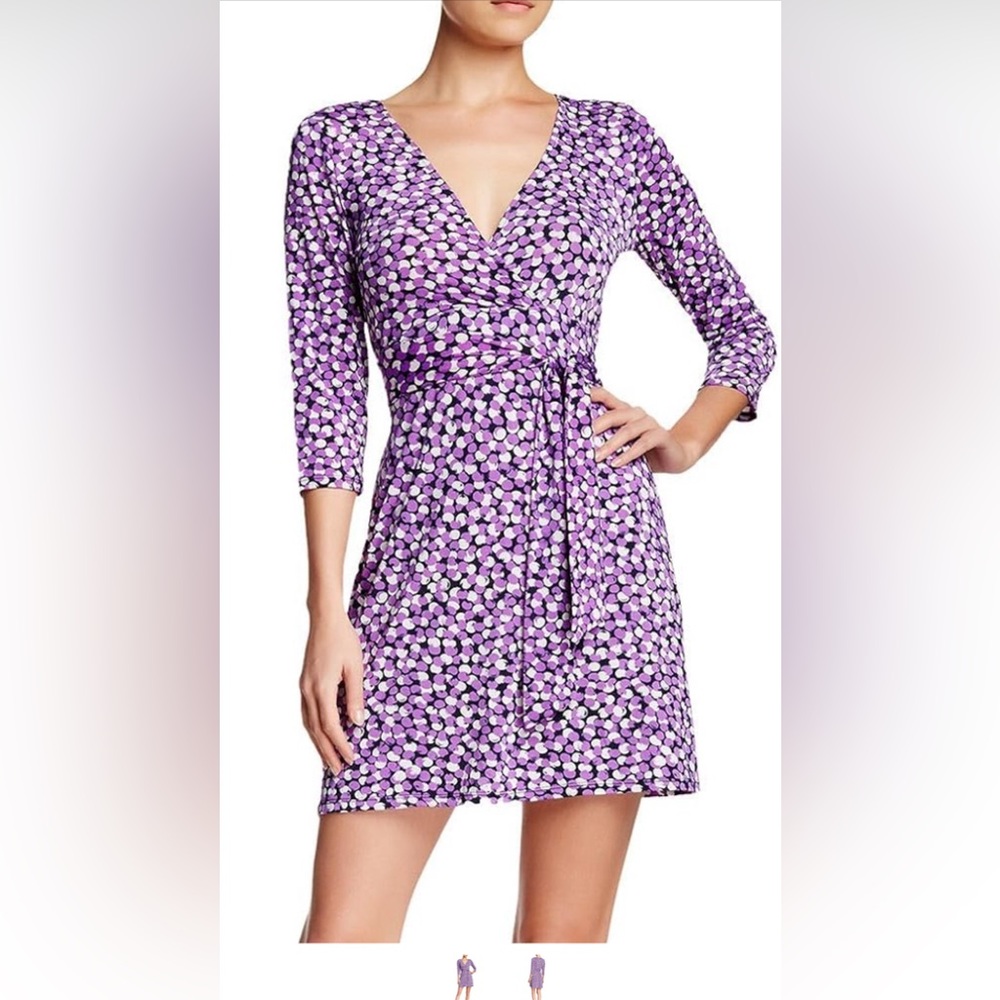 New Vertigo Paris dress L purple marble